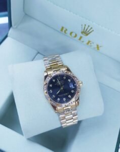 rolex  Montres pour hommes analogiques à quartz en acier inoxydable, or rose et argent, étanches