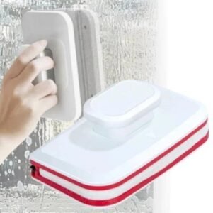 un nettoyeur de vitres magnétique double face