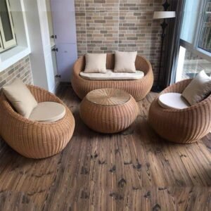 salon de jardin en résine tressée. – Image 7