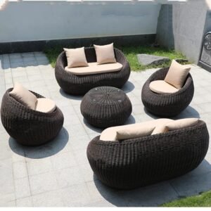 salon de jardin en résine tressée. – Image 8