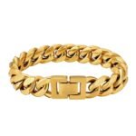 bracelet gourmette de style "Miami Cuban"