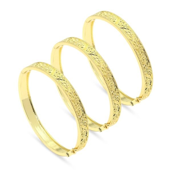 Bracelet Femme Élégant Ovale en Acier Doré