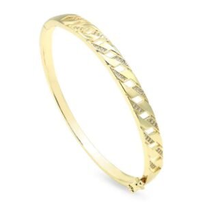 Bracelet Femme Élégant Ovale en Acier Doré – Image 10