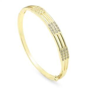 Bracelet Femme Élégant Ovale en Acier Doré – Image 9