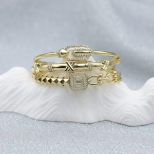 Bracelet Doré Classique Femme – Image 3